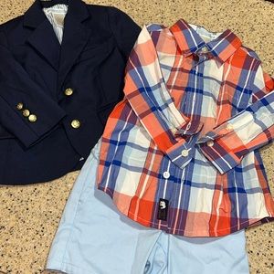 Janie & Jack set. Sz 6-12 months, worn once. Excellent condition 💙